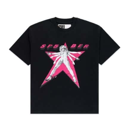 Sp5der Star Girl T-Shirt – Black