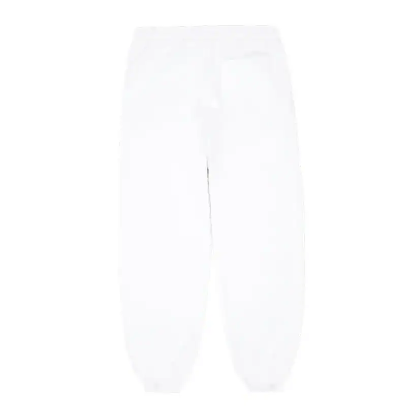 White classic sweatpants for adults, comfortable and stylish.