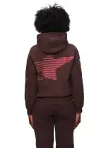 Hoodie featuring Sp5der logo, perfect for streetwear and casual style.