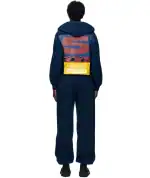 Cropped hoodie with bold Sp5der logo and vibrant colors, perfect for streetwear style.