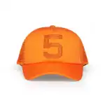 Orange Sp5der 5 Trucker Cap with mesh back for ventilation. Perfect for casual wear and outdoor acti.