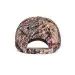 Cap with Real Tree camouflage pattern, five-panel design, adjustable strap.