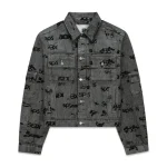 Opti Sp5der Sex AOP Foil Trucker Jacket for Men.