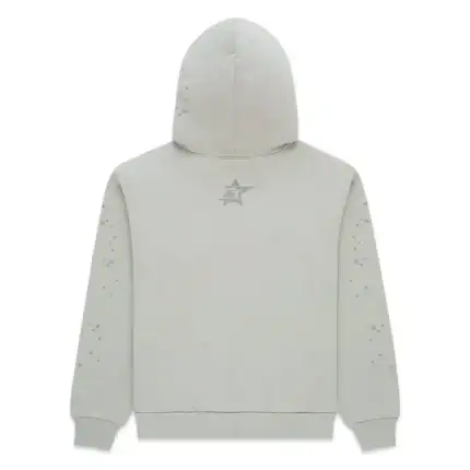 Hooded sweatshirt with subtle tonal design, perfect for streetwear style.