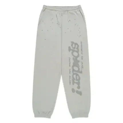 Comfortable Sp5derworlwide tonal punk sweatpants for streetwear style.