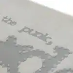 Close-up of Sp5derworlwide logo on Tonal Punk V2 Sweatpant fabric.