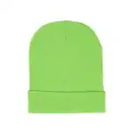 Logo beanie with Sp5der design in bright green. Perfect for streetwear and casual style.